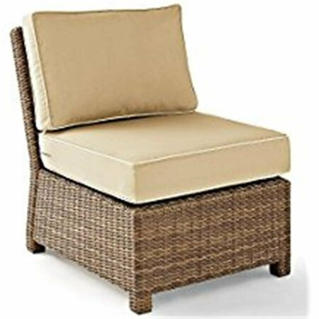 CLASSIC ACCESSORIES Bradenton Outdoor Wicker Sectional Center Chair - Sand VE3051514